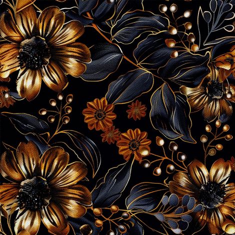 Tela decorativa para exteriores Oxford - motivo floral I DX5144 (1/5)