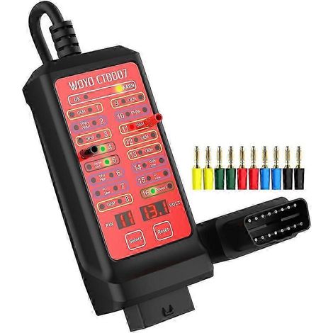 Boîtier de test OBD WOYO CTB007 pour voiture - Outil de diagnostic OBD2 pour scanner de diagnostic de tension 16 broches kns (1/5)