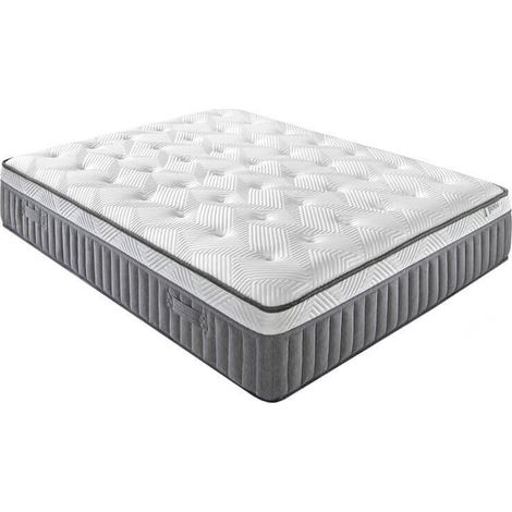 Matelas duplex à ressorts ensachés de 29 cm, ferme et très frais.  105x190 cm
