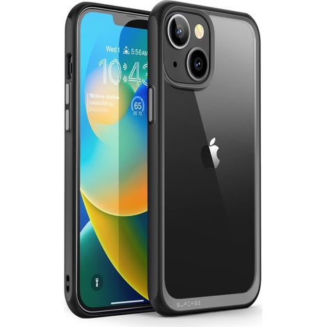 CUSTODIA PER APPLE IPHONE 14 Plus SILICONE NERO RINFORZATO A2886 A2632 A2885 (1/5)