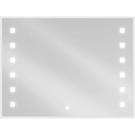Mexen Ner miroir de salle de bain éclairé 80 x 60 cm, LED 6000K, antibuée - 9809-080-060-611-00 (1/5)