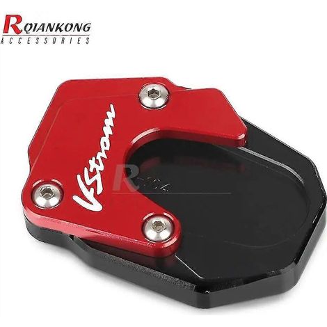 Motorrad-CNC-Fräse für SUZUKI V-STROM 1000/1000XT/1050/1050XT VSTROM DL1000 DL1050 XT Seitenständer-Fußständer-Vergrößerungspolsterung – VSTROM-Logo 7