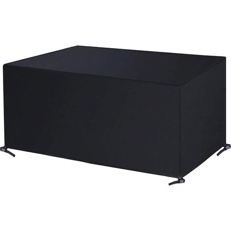 Housse carrée résistante aux intempéries pour mobilier de jardin – Housse imperméable pour table et chaises de salle à manger – Housse de protection – 110 x 110 x 85 cm (1/5)
