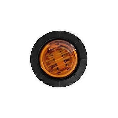 Petit feu de position latéral rond à LED pour camion, remorque, camping-car, clignotant, 12-24 V, jaune, 3 (1/5)