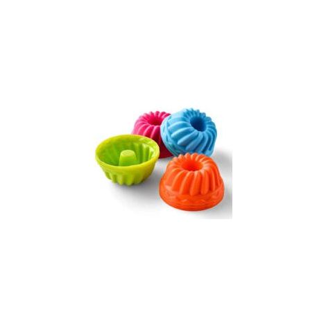 24 Moules à Mini-Gâteaux Bundt en Silicone - Pour Brioches et Cakes Individuels, Set de Moules à Pâtisserie (1/5)