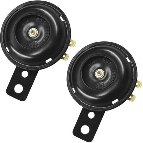 piezas de bocina eléctrica de motocicleta universal 12 V multifuncional Hochvoz de motocicleta Wasserdicht Hochvoz de bocina redonda Zubehör de coche für vehículo eléctrico scooter (1/4)