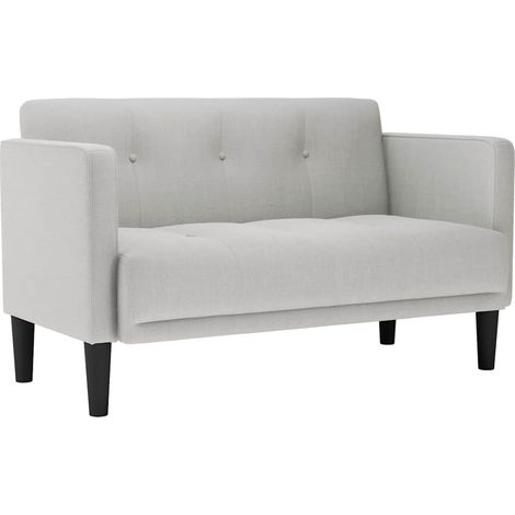 Divano Sofa Divanetto Grigio Nuvola 111 cm in Tessuto (1/5)