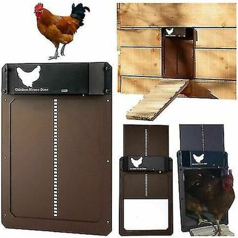 Ouvre-porte automatique pour poulailler, capteur de lumière, porte pour poulailler, porte pour animaux de compagnie (1/3)
