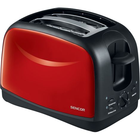 Sencor STS 2652RD Toaster rot und schwarz 850W (1/2)