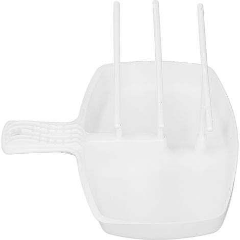 Plateau de cuisson pour bacon en plastique PP, plus sain et plus croustillant, résistant à la chaleur, compatible micro-ondes, blanc (1/5)