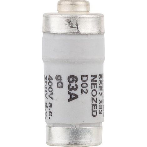 Neozed cartouche fusible, D02 63 A