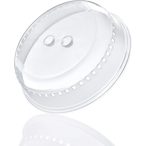 1 Couvercle Micro-Onde, Polypropylène, Double Trou Préhension, Anti-éclaboussures, Pour Assiette 23cm (1/5)