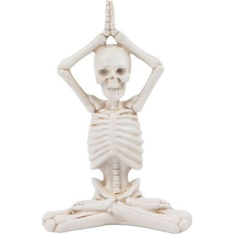 Figurines Squelettes Sculptées Décorations Halloween Effrayantes pour Maison Hantée Ambiance Macabre Padmasana