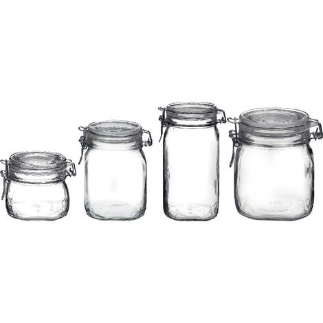 VASO ERMETICO IN VETRO PER ALIMENTI 'FIDO' 500 ml- 6 pezzi  - BORMIOLI