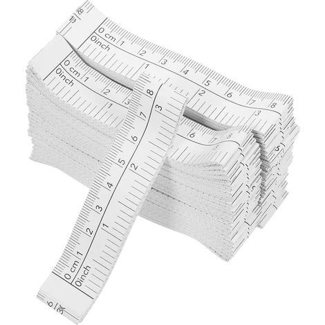 Toddmomy Ruban à Mesurer Papier Double Face 1,5 Mètre Portable Marquages de Précision pour Corps, pour Artisanat et Construction Extérieure, Lot de 50 Pièces (1/5)