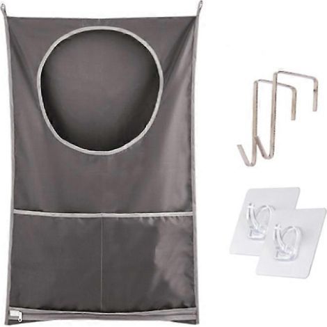 Grand sac à linge suspendu, panier de rangement suspendu pour ranger vêtements ou jouets (1 pièce) (1/5)