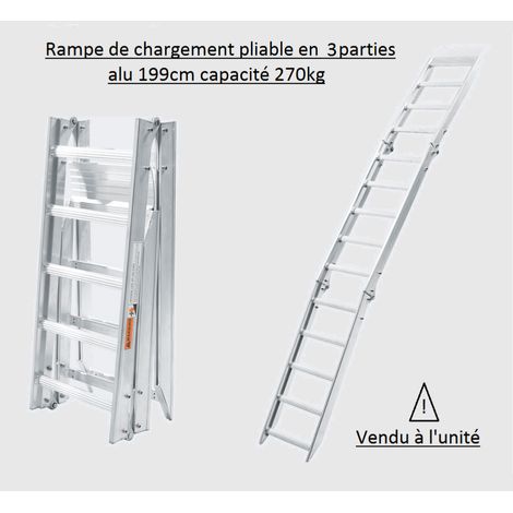 Rampe de chargement moto pliable 270kg WC