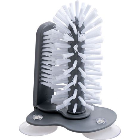 Brosse de Lavage de Verre, Grande Ventouse, Brosse à Poils Double Face, pour Verres à Vin,1 pac (1/4)