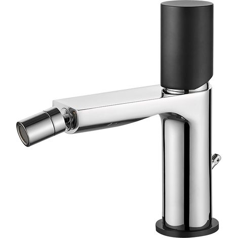 Grifería Monomando Bidet Tube Cromo/Negro (1/2)