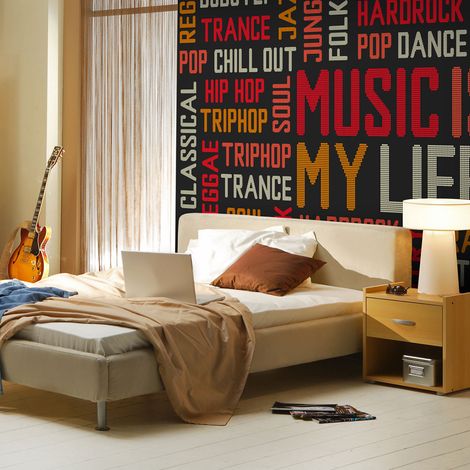 Fotomurale - Music is my life - 250x193 (1/4)