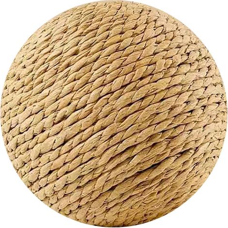 8CM Sisal Chat Balle - Intégrée Clochette Résistant aux morsures - pour Soulagement du stress Jeu interactif
