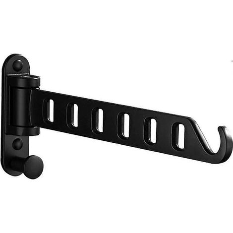 Séchage Racks pour linge pliable linge étendoir mur Mount robuste linge cintre support noir (1/5)
