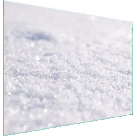 PLAQUE DE PROTECTION EN VERRE POUR POÊLE 70x52 BLANC (1/5)