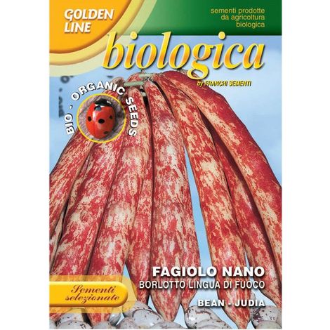 BUSTA SEMI DI FAGIOLO NANO LINGUA DI FUOCO BIOLOGICO