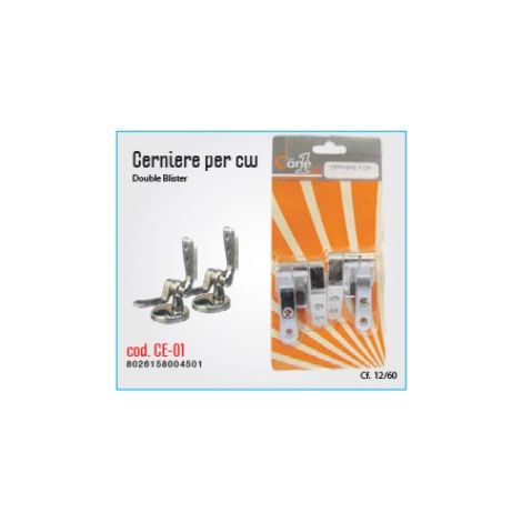 Ricambio cerniere copriwater tavoletta wc cromate