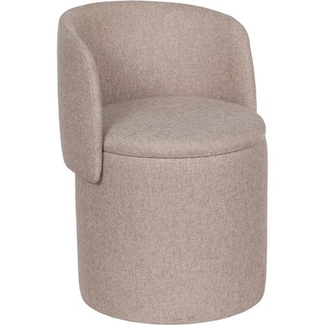 Amadeus - Pouf fauteuil Eclipse taupe (1/5)