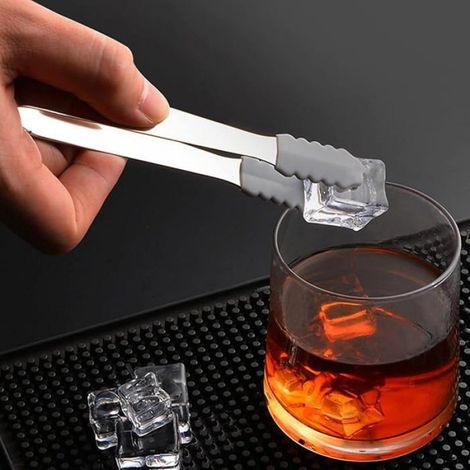 3 Pièces Pince à Gons,Pince Bonbon,Tête en Silicone,Inoxydable Pince,Pince de Service Pince Bonbon,Pince a Sucre Gce (1/5)