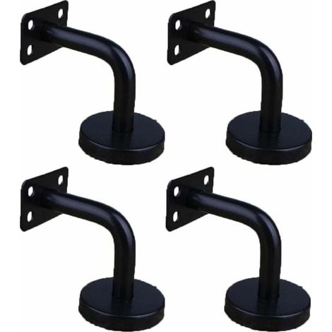 4 Pièces Acier Inoxydable Supports de Main Courante pour Fixation Murale Supports de Rail d'escalier pour Rampe Escalier Support Mural de Garde-Corps (1/5)