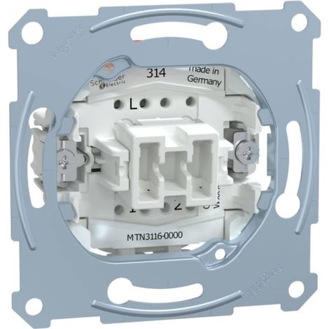 Aquadesign - mécanisme simple va-et-vient - 10AX/250Vca - connexion rapide (MTN3116-0000) (1/5)