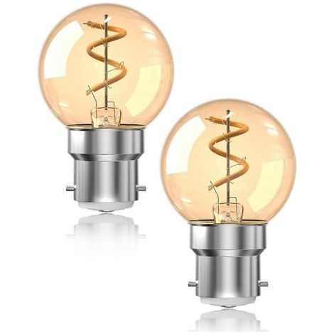 Vintage LED-Lampe mit Bajonettsockel B22, 1 W, Nachtlicht, warmweiß 2200 K, entspricht einer 15-W-Glühlampe, nicht dimmbar (1/5)