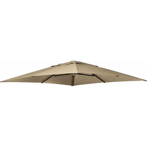 Ersatzbezug taupe zum Easy Sun 320x320cm,100% Polypropylen, Stoff B054