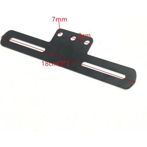 Support Plaque D Immatriculation - Aluminium - Pour Moto Avec Garde-Boue Arriere - 1 Piece (1/4)