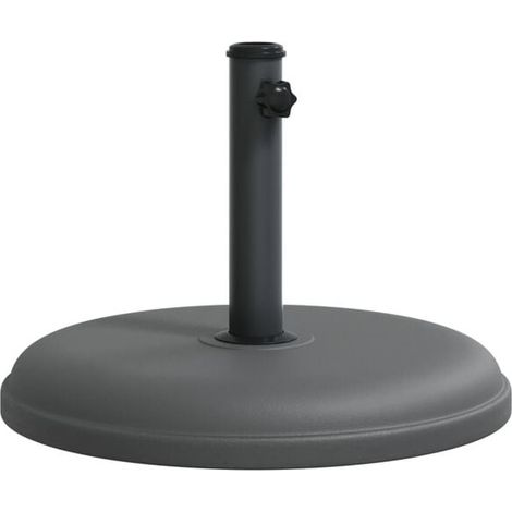 Base de parasol adaptée aux tiges de parasol de diamètre 32/35/38 mm, 15 kg, ronde. (1/5)