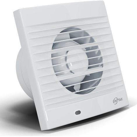 100 mm Ventilateur,Extracteur d'Air,VMC,avec Clapet Anti-Retour,12 W,32dB, pour Salle de Bain,Cuisine,Bureau,WC,Silencieux,Blanc (1/5)
