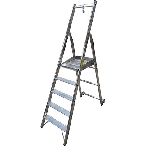 Escabeau 4 marches - Hauteur max. de travail 2.88m - 79264NFA