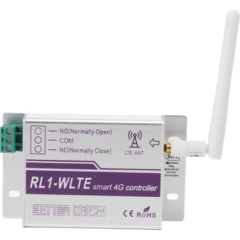Interrupteur Relais Intelligent Prise EU 100-240V, Télécommande Sans Fil 4G Émetteur et Récepteur (1/5)