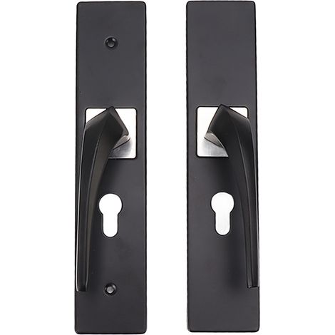 Serrure de poignée de porte avec cylindre de verrouillage composé, type universel, pour chambre à coucher