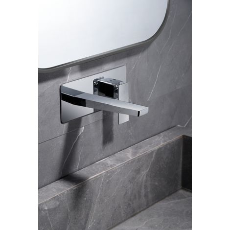 Grifo monomando empotrado para lavabo hecho de latón con acabado cromado Pisa de Imex