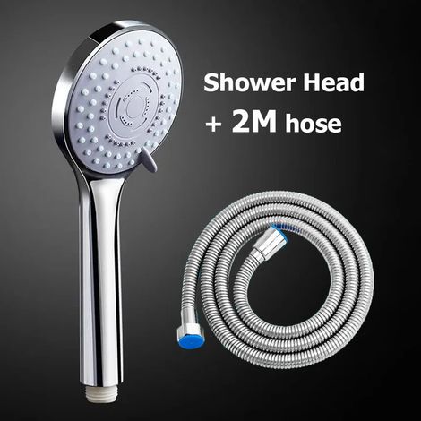 Douchette à main à 5 réglages, haute pression, avec flexible, pour une utilisation quotidienne dans la salle de bain, pour plus de confort et un usage quotidien sous la douche.-AquaForge (1/5)