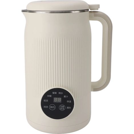 (Beige 220V) Machine à lait de soja 1000 ml, mixeur intelligent entièrement automatique, extracteur de jus électrique (1/5)
