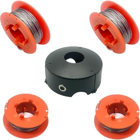 Bobine de fil pour débroussailleuse Bosch ART 23 26 30 Combitrim Easytrim - Bobine de fil de 1,6 mm avec capuchon compatible avec F016800175 (4 bobines + 1 capuchon) (1/5)