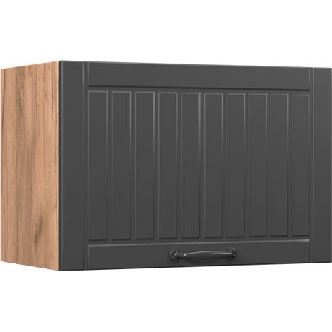 Elément haut de cuisine Fame-Line, Gris foncé, 60cm Plat, Vicco