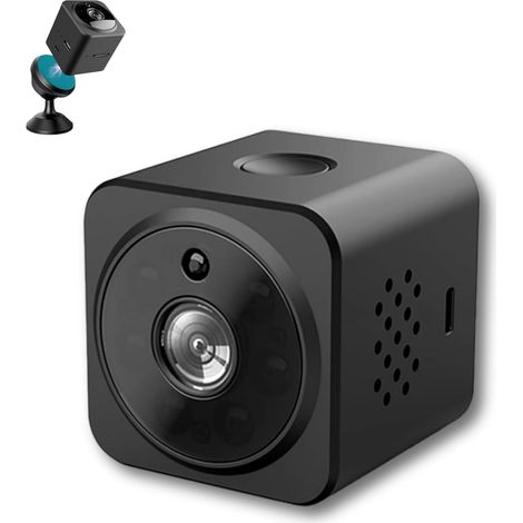 JSSEVN-Cámara espía inalámbrica con micrófono incorporado, 4K HD 1080P, visión nocturna, detección de movimiento y reducción de ruido 2D - Cámaras de seguridad