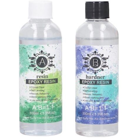 100 ml hochtransparentes, blasenfreies Epoxidharz-Set, umweltfreundliche und kristalline Beschichtung (1/5)
