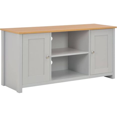 vidaXL Mueble de TV gris 120x39x58 cm (1/5)