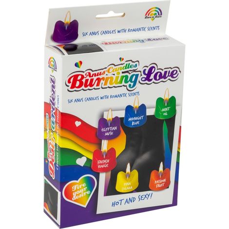 Divertenti candele colorate Anuski, 6 pezzi. Sorprendi i tuoi amici con una candela divertente (1/5)